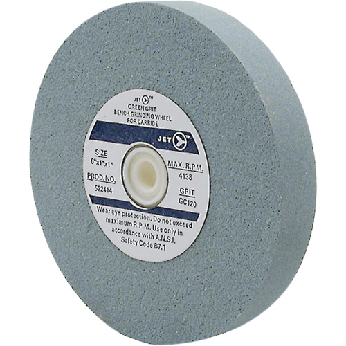 JET 522412 Meule d'&eacute;tabli GC610M, 6" x 1", Arbre de 1", Carbure de silicium