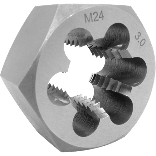 JET 530877 Fraise hexagonale m&eacute;trique, dia. 1", Filet de 12 mm-1.75, Acier alli&eacute;