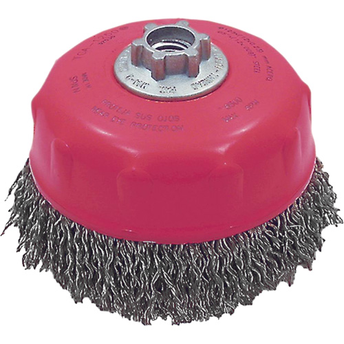 JET 553509 Brosse-boisseau &agrave; fils ondul&eacute;s MAXI-CRIMPED de premi&egrave;re qualit&eacute;