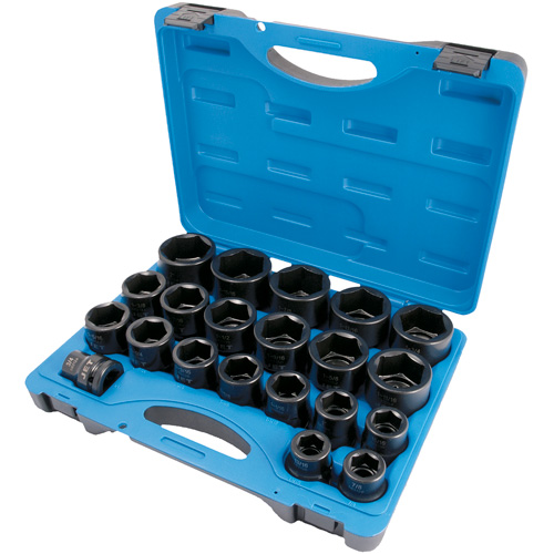 JET 610409 PS2134 6-Point SAE Socket Set, 21 Pcs, Impact, 3/4" Drive Size