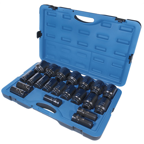 JET 610410 PS2134D 6-Point SAE Socket Set, 21 Pcs, Impact, 3/4" Drive Size, Deep