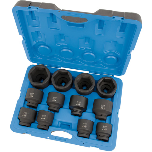 JET 610506 PS1201 6-Point SAE Socket Set, 12 Pcs, Impact, 1" Drive Size
