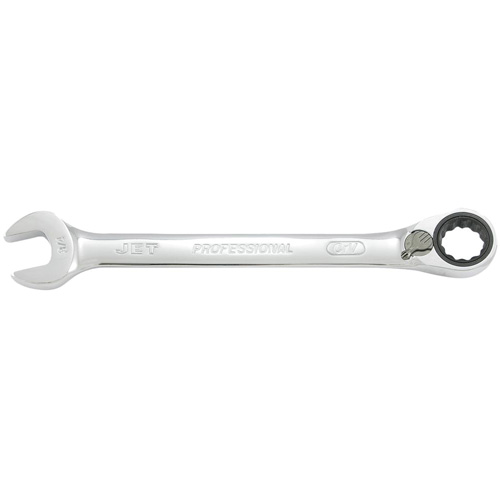 JET 701132 Long Pattern Reversible Ratcheting Combination Wrench, 5/16", Chrome Finish
