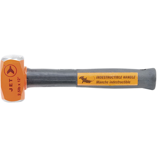 JET 740580 Indestructible Handle Sledge Hammer, 2.5 lbs., 12", Tubular Steel Handle