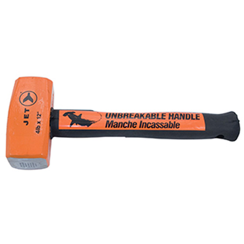 JET 740581 Masse &agrave; manche indestructible, 4 lb, 12", Prise Acier tubulaire