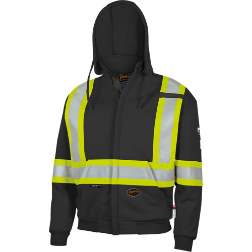 Pioneer V2570470-S 337SF Capuche &agrave; fermeture &eacute;clair ignifug&eacute;e, Hommes, Petit, Noir, 22 cal/cm²