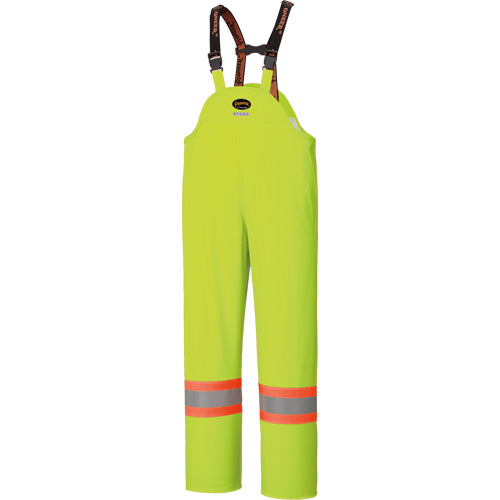 Pioneer V3520260-2XL 5895 High Visibility Flame Resistant Waterproof Bib Pants, 2X-Large, High Visibility Lime-Yellow