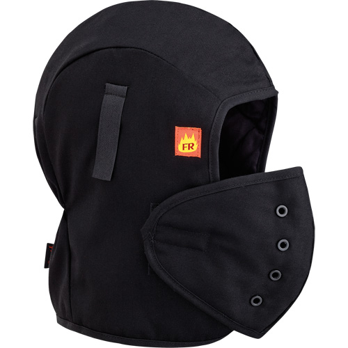 Pioneer V4511070-O/S 566A Flame Resistant Quilted Hardhat Liner, Black, Cotton