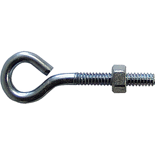  MLU602 Eye Bolt, 3/8" Dia., 6" L, Zinc Plated