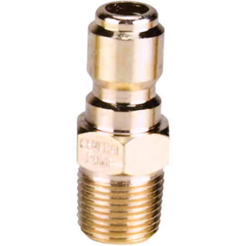 Dynablast Equipment QC7196 Connecteur m&acirc;le 3/8" &agrave; d&eacute;saccouplement rapide en acier plaqu&eacute;