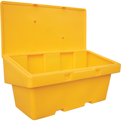 Techstar Plastics Inc SOS36Y Salt Sand Container SOS, With Hasp, 72" x 36" x 36", 36 cu. Ft., Yellow
