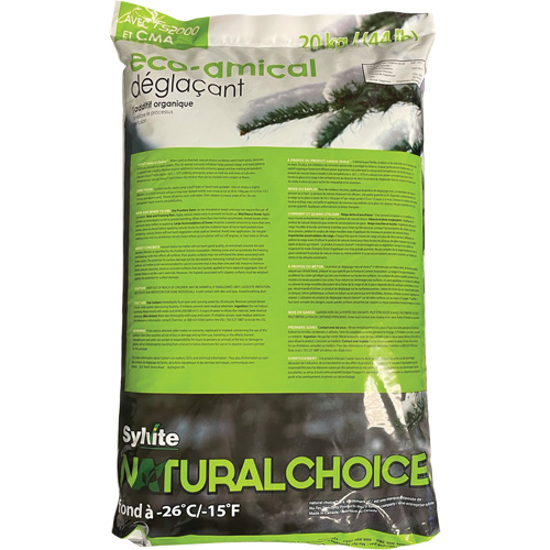  NJ140 Produits de d&eacute;glaçage Natural Choice, Sac, 44 lb(20 kg), Point de fonte -26°C (-14,8°F)