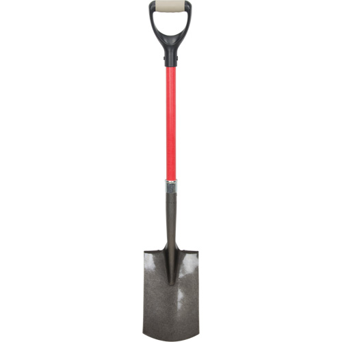 Aurora Tools NJ143 Heavy-Duty Shovels, Fibreglass, Carbon Steel Blade, D-Grip Handle, 30-1/2" Long