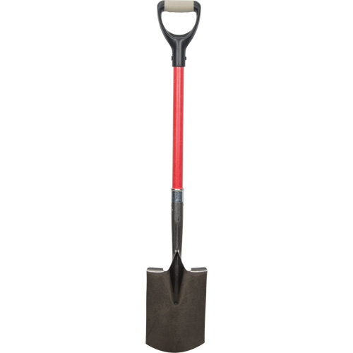 Aurora Tools NJ143 Heavy-Duty Shovels, Fibreglass, Carbon Steel Blade, D-Grip Handle, 30-1/2" Long