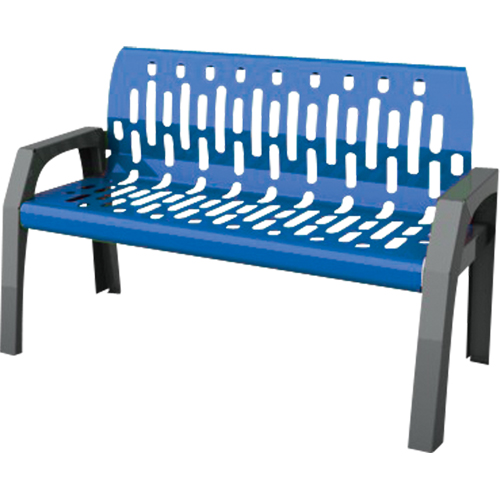 Frost 2040-BLUE Stream Benches, Steel, 48" L x 25" W x 34" H, Blue