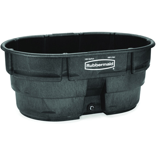Rubbermaid FG424500BLA R&eacute;servoir de stockage, 39" p x 58" la x 25" h, Capacit&eacute; 1200 lb, Noir