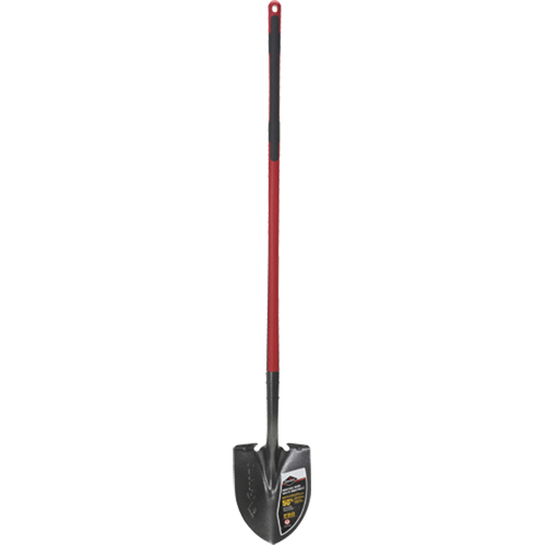 Garant GPHR2FLS Pro Round Point Shovel, Tempered Steel Blade, Fibreglass, Straight Handle