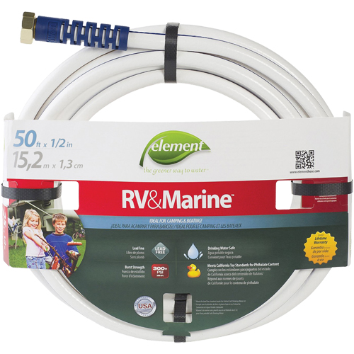 Swan CELMRV12050 Element Marine & RV Water Hoses, PVC, 1/2" dia. x 50'