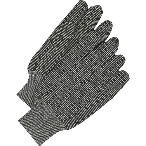 Bob Dale Gloves 10-1-910 Gants en jersey classiques, Taille unique, Poivre et sel, Non doubl&eacute;, Poignet en tricot