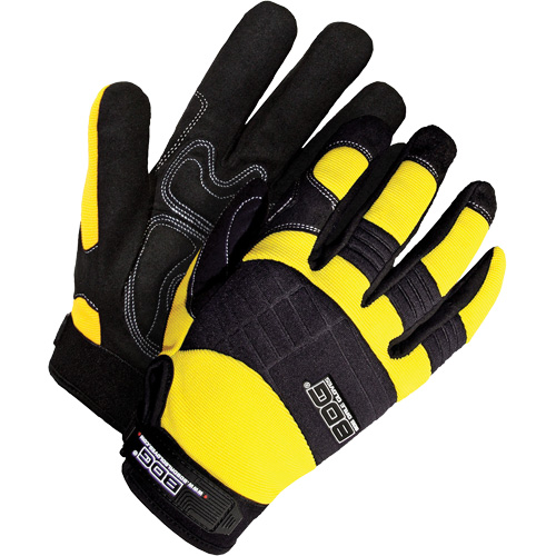 Bob Dale Gloves 20-1-10605Y-XL Gants performants &agrave; usage intensif avec paumes coussin&eacute;es, Paume Synth&eacute;tique, Taille T-Grand