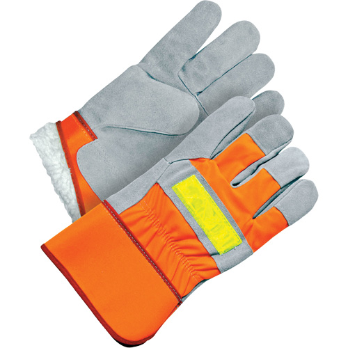 Bob Dale Gloves 30-9-1003 Classic High-Visibility Fitter Gloves, One Size, Split Cowhide Palm, Acrylic-Pile Inner Lining