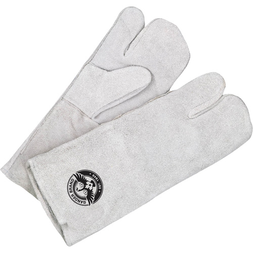 Bob Dale Gloves 60-1-7805P Mitaine de soudage doubl&eacute;e &agrave; un doigt de marque Gander avec manchette, Cuir de vache refendu, Taille Taille unique