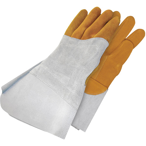 Bob Dale Gloves 64-1-1525-10 Gander Brand Reverse Grain TIG Welder Gloves, Grain Deerskin, Size 10