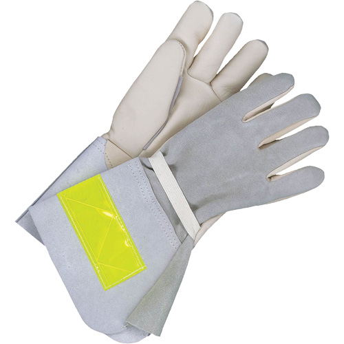 Bob Dale Gloves 64-9-1268FR-11 Gants de travail poignet 5", 11, Paume en Cuir fleur de vache, Nomex