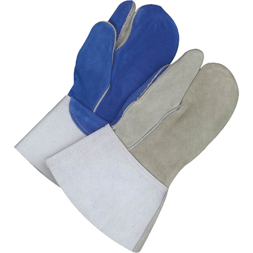 Bob Dale Gloves 64-9-666B-1-7 Gander Brand Lined 1-Finger Welding Mitt with Gauntlet Cuff, Split Cowhide, Size One Size