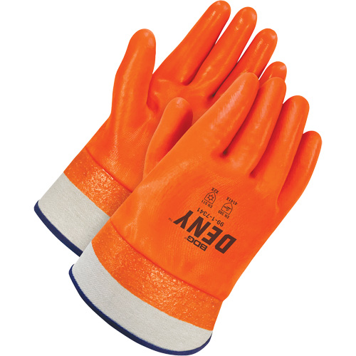 Bob Dale Gloves 99-1-7341 Gants enduits Deny avec poignet de s&eacute;curit&eacute;, Taille unique, R&ecirc;vetement PVC, Enveloppe en Polyester/Acrylique