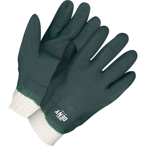 Bob Dale Gloves 99-1-904 Deny Coated Gloves with Knit Wrists, One Size, PVC Coating, Cotton Shell