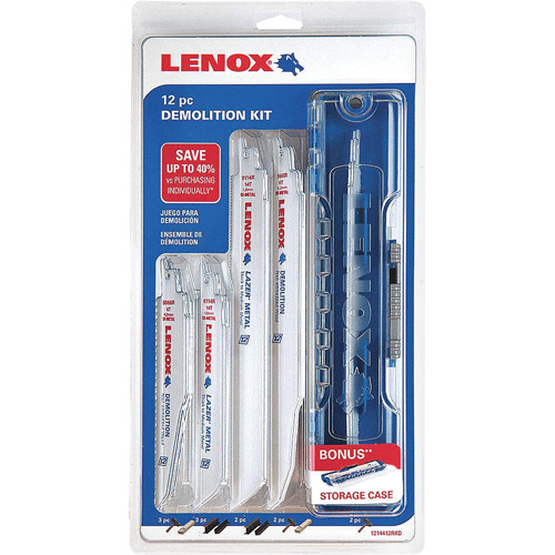 Lenox 1214412RKD Demolition Reciprocating Saw Blade Kit