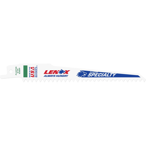 Lenox 20570636RP Reciprocating Saw Blade, Bi-Metal, 6 TPI, 6" L x 3/4" W