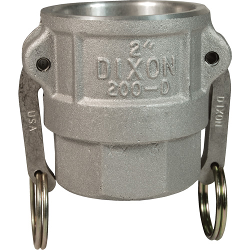 Dixon Group 400-D-AL Coupleur &agrave; came et cannelure, Aluminium, Type D, 4", NPT femelle, 100 psi