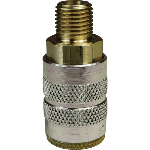 Dixon Group 2FM3-B F-Series Pneumatic Manual Coupler, Brass, 3/8", Female NPTF, 500 psi