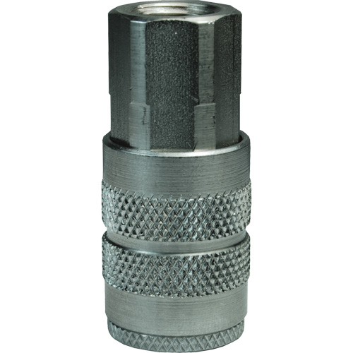 Dixon Group 4FF4 Coupleur pneumatique manuel de s&eacute;rie F, Acier, 1/2", NPTF femelle, 500 psi