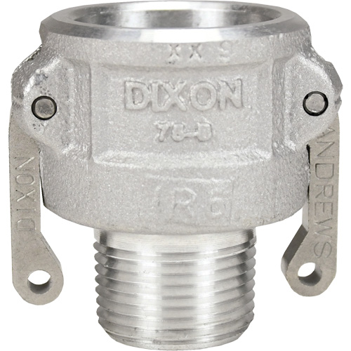 Dixon Group 75-B-AL Coupleur &agrave; came et cannelure, Aluminium, 3/4", NPT m&acirc;le, 250 PSI