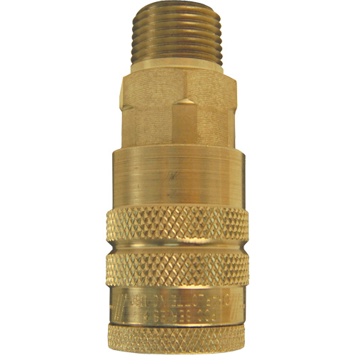Dixon Group 2FM2-B F-Series Pneumatic Manual Coupler, Steel, 1/4", Male NPTF, 500 psi
