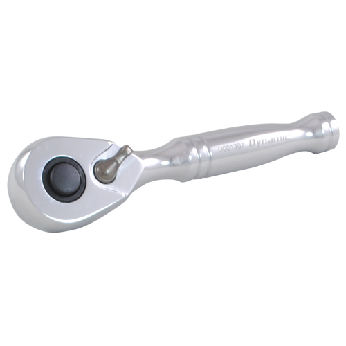 Dynamic Tools D001307 Quick-Release Stubby Ratchet Wrench, 1/4" Drive, Cushion Grip Handle