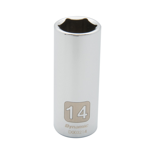 Dynamic Tools D003204 Metric Socket, 4 mm, 1/4" Drive, 6 Points, Deep