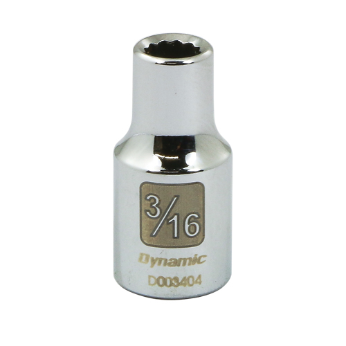 Dynamic Tools D003411 SAE Socket, 11/32", 1/4" Drive, 12 Points