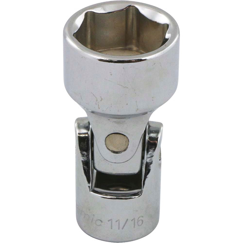 Dynamic Tools D008622 Douille &agrave; joint universel SAE, 11/16", Prise 3/8", 6 pans