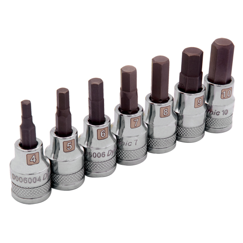 Dynamic Tools D010016 Standard Metric Socket Set, 7 Pcs