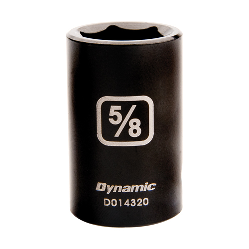 Dynamic Tools D014340 SAE Socket, Impact, 1-1/4", 1/2" Drive, 6 Points
