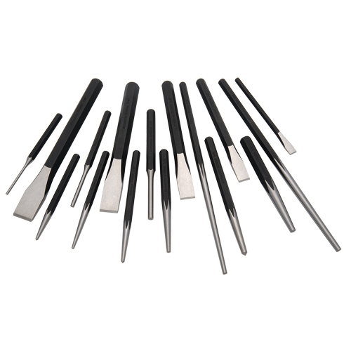 Dynamic Tools D058203 Jeu de poinçons et de ciseaux, 16 morceaux