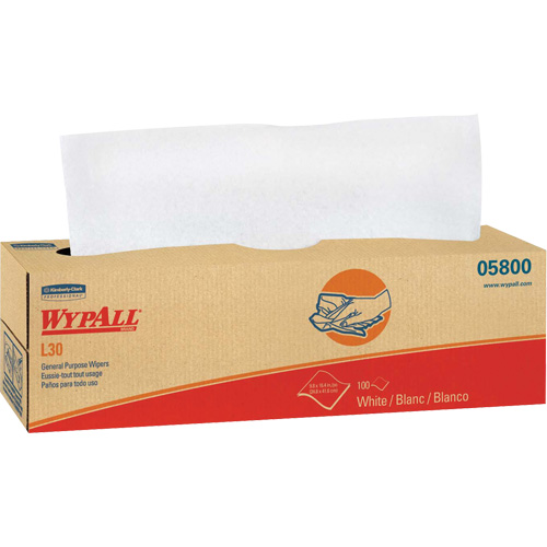 Kimberly-Clark 05800 WypAll&reg; L30 General Purpose Towels, All-Purpose, 16-2/5" L x 9-4/5" W