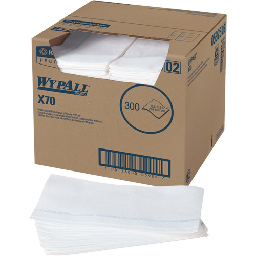 Kimberly-Clark 05925 X70 Foodservice Wipers, Specialty, 23-1/2" L x 12-1/2" W