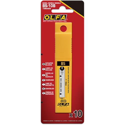 Olfa 1086566 100mm BS-10B Dual-Edge Scraper Blades