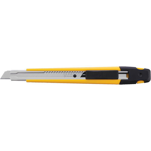 Olfa 5023 Couteau de pr&eacute;cision &agrave; blocage automatique A-1, 9 mm, Prise en Plastique