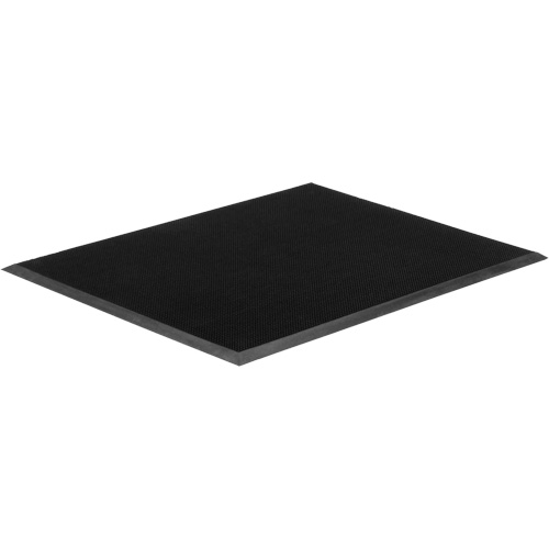 Edgewood Matting GFM223239 Gritstop Fingermat Matting, Rubber, Scraper Type, Textured Pattern, 2-2/3" x 3-3/4", Black